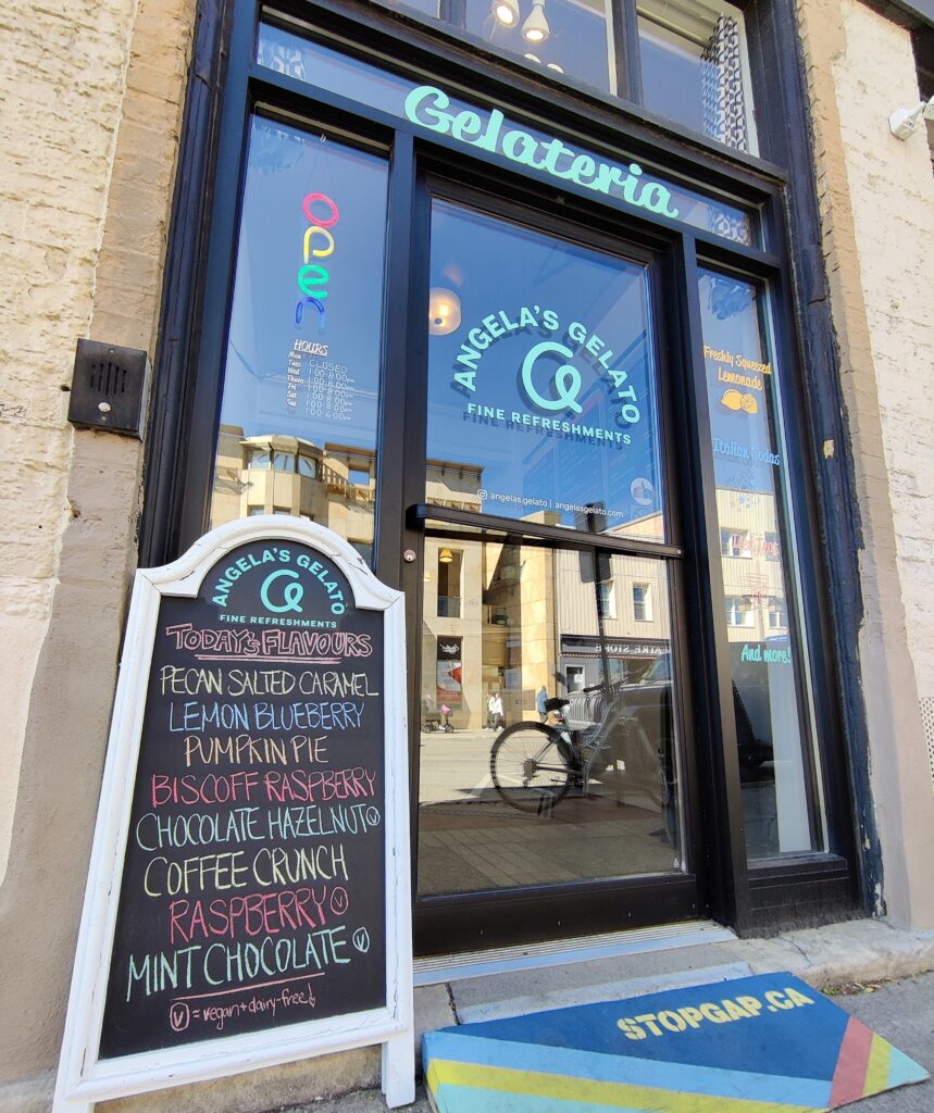 shopfront Angela's Gelato & Fine Refreshments